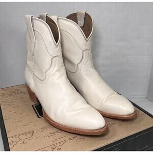 Tecovas The Penny Boots Womens Size 11B Bone Cream Leather Western Cowgirl Rodeo
